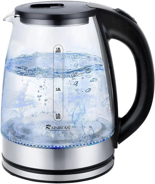 1.8L Electric Kettle with LED Light and Auto Shut-Off