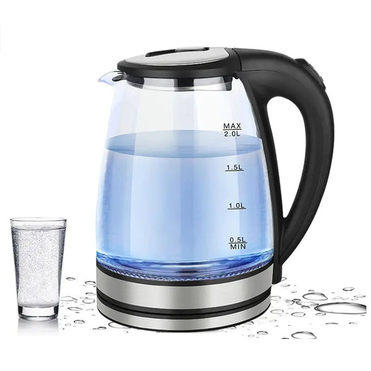 1.8L Electric Kettle with LED Light and Auto Shut-Off